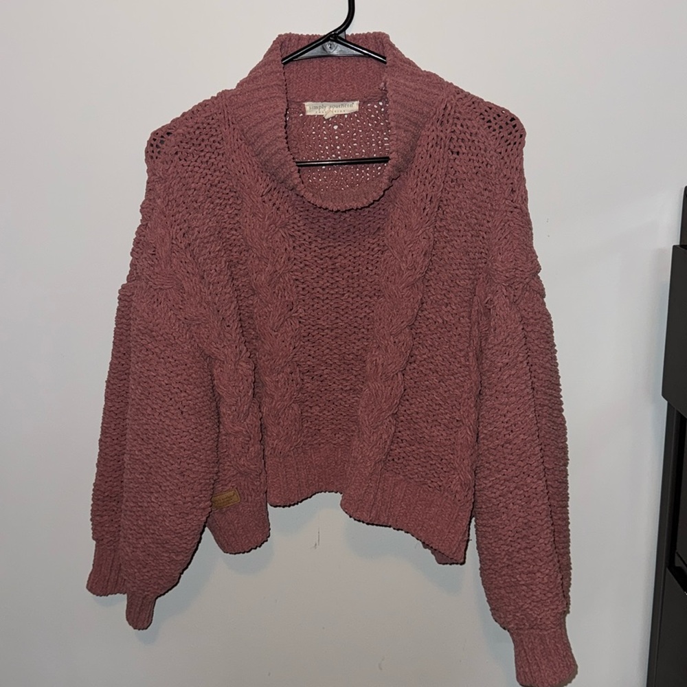 New simply southern cropped knitted sweater